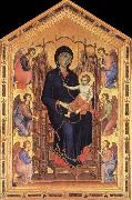 Duccio di Buoninsegna Madonna and Child Enthroned with Six Angels painting